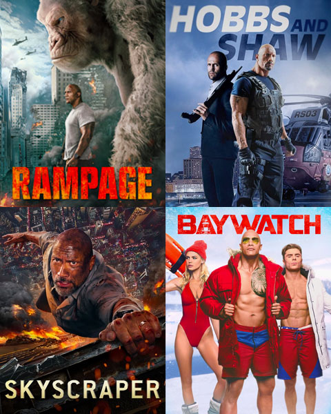4-Film Dwayne Johnson Bundle (HD) Vudu Redeem